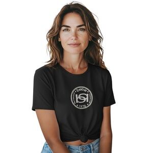 Bebe Black Logo Short Sleeve Tee